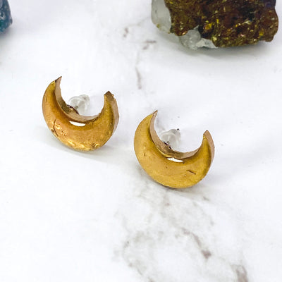 Gold Moon Earrings | Stargazer Goods