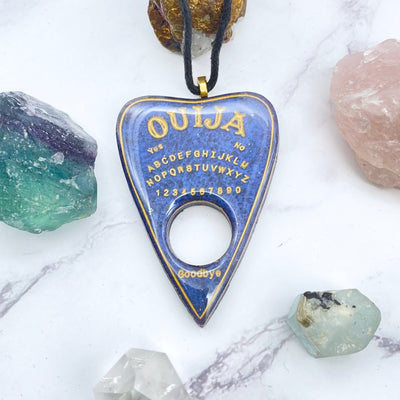 Royal Blue Ouija Planchette Necklace | Stargazer Goods