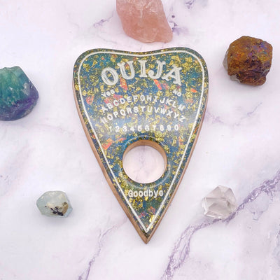 Holographic Purple Gold Opal Ouija Planchette Stargazer Goods