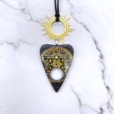Ouija Planchette Necklace | Gothic Jewelry | Occult Jewelry | Statement Necklace