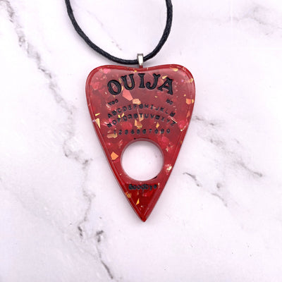 Red Infernal Ouija Planchette Necklace | Spiritual Jewelry
