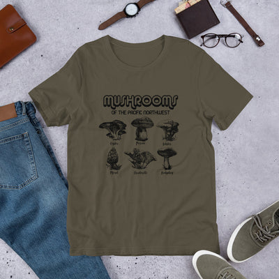 Wild Mushroom Field Guide T-Shirt - Stargazer Goods